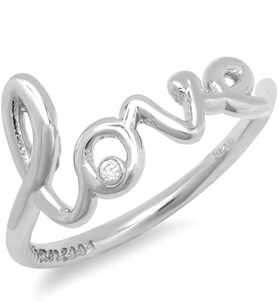 Avanessi Love Ring Polished White