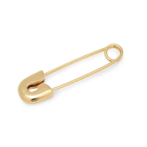 Small Yellow Gold Safety Pin